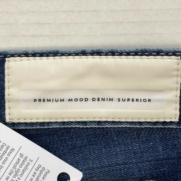 Premium Mood Denim Superior Jeans, Distressed, Button Fly, Slim, Made in Italy - Picture 16 of 16